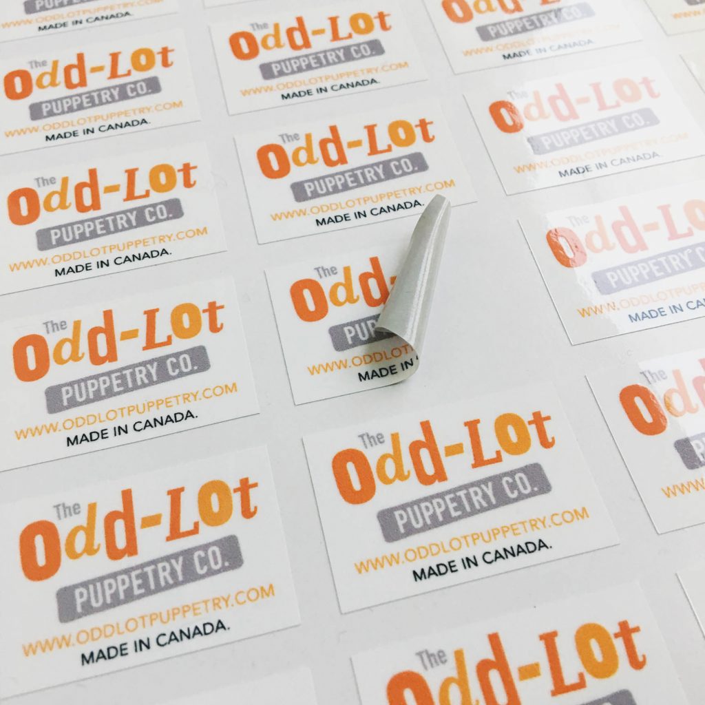 Custom printed product labels